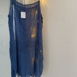 Intimately free people sheer beaded dress